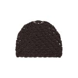 Mango crochet muts donkerbruin