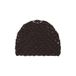Mango crochet muts donkerbruin