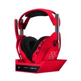 Logitech G Astro A50 X LIGHTSPEED casque de jeu sans fil + station de charge de batterie | Commutateur vidéo et audio PLAYSYNC, HDMI 2.1 4K 120 Hz, autonomie de 24 heures, 2,4 GHz et Bluetooth, pour PC, PS5, Xbox - Rouge