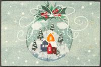 wash+dry Deurmat, Snow Globe 50 x 75 cm, binnen en buiten, wasbaar, kleurrijk