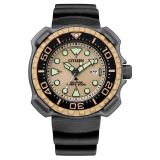 Citizen Eco-Drive Analoog herenhorloge met rubberen band, BN0226-10P, beige