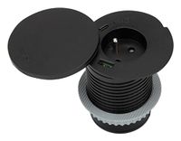 Inbouwstopcontact Otio Inbouwstopcontact met USB-poorten en inductielader QI