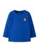 NAME IT Shirt 'NMMLUCCAN' crème / blauw / bruin / zwart