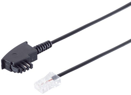 S/CONN maximum connectivity S/CONN Telefoonkabel 3 m Zwart