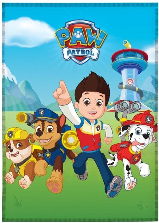 PAW Patrol Fleece deken - 140 x 100 cm - Blauw
