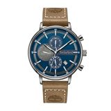 Timberland TDWGF2182901 Herenhorloge, analoog, kwarts, met leren band, bruin, modern