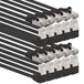 1aTTack.de 366169 Cat.6 netwerkkabel 90 graden hoek 1m - zwart - 10 stuks - Cat6 patchkabel (SFTP PIMF) 1000 Mbit/s RJ45-connector - 10 x 1 meter zwart