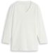 Tom Tailor - Basic T-shirt met lange mouwen en V-hals - Maat L - Whisper White