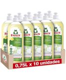 Frosch Handspoelvloeistof, biologisch balsem citroen, ontvet en beschermt de huid, dermatologisch getest - verpakking van 10 stuks x 750 ml
