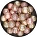 Merkloos / Sans marque Kaemingk B.V. Kleine kerstballen - 28x st - champagne/lichtroze - D3 cm - kunststof - kerstversiering