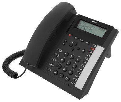Tiptel 1020 - Analoge Telefoon - Zwart - Met Speakerphone & Headset Aansluiting
