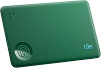 Life360 Tile Slim - Portemonneefinder, Bluetooth-tracker en itemfinder voor bagagelabels, paspoorten en meer. Zowel iOS- als Android-compatibel. Telefoonfinder. 1 stuk (green surf)