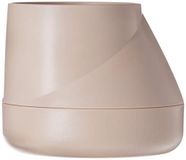 Qualy Oasis Hill bloempot met zelfbewateringssysteem in de kleur crème, maat: S, QLX20001-CR