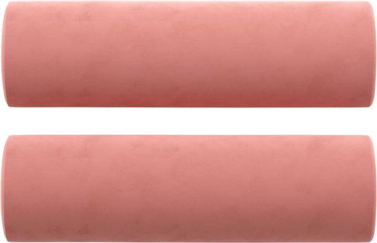 vidaXL Sierkussens 2 stuks Roze Fluweel 15x50 cm