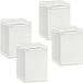 Sotech 4 St. meubelpoot Quebec 60 mm (+ 10 mm) 40 x 40 mm wit hoogteverstelbare meubelpoten van aluminium