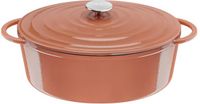 Tefal E26006 Ovaal Terracotta Gietijzer Cocotte