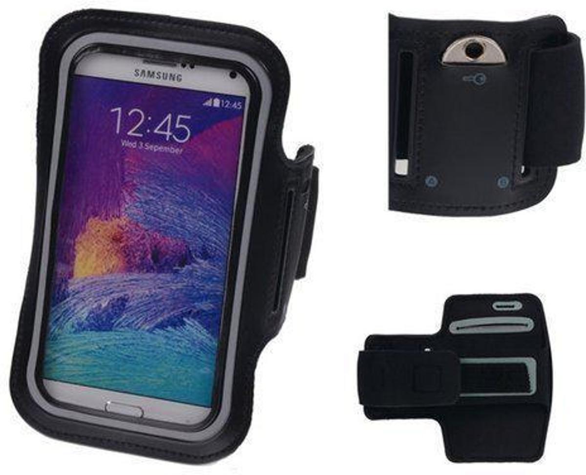 Best Cases Galaxy Note 4 Zwart Sport Armband Neopreen Galaxy Note 4 Zwart Sport Armband Neopreen