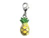 INNSPIRO NICE CHARMS metalen hanger ananas geel en groen met karabijnhaak 9 x 17 mm, 25 stuks, 13mm., Metaal, Geen edelsteen