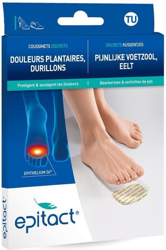 Epitact - discrete voetzoolkussentjes - beschermen - verlichten van pijn