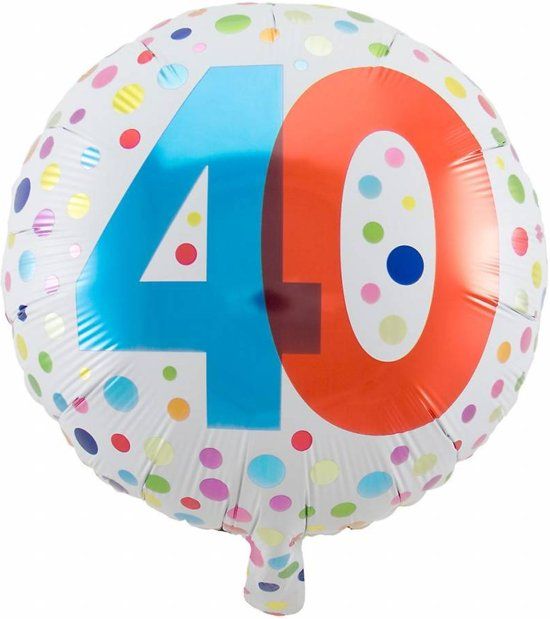 Folat Folieballon Rainbow dots 40 - 45cm