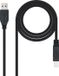 NANOCABLE USB 3.0 A Male to USB 3.0 A Male Cable - 2 m - Black