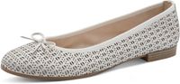 Tamaris leren ballerina 1-22116-41- 1B0 damesschoenen M2211641 Wit
