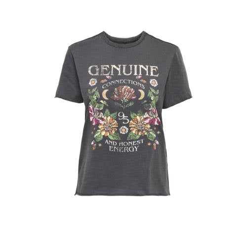 ONLY ONLLUCY Printed T-shirt - Black