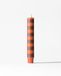 HEMA Bougie De Table LED ⌀2,5 X 18,4 Cm Rayures Marron-orange (orange foncé)