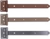 Alberts DURAVIS® kruisheng met geklonken pen, parelbeige duplex gecoat RAL 1035, heng 391 x 40 mm, scharnier 59 x 103 mm, set van 6