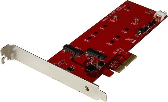 StarTech.com 2x M.2 SSD controller kaart - PCI Express kaart