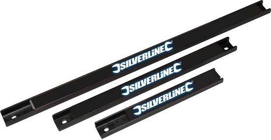 Silverline 3-Delige Magnetische Gereedschapsrek Set (203, 305 En 457 mm