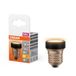 OSRAM LED Star Flat 3,5W (zoals 28W), 300lm/2700K, 827 warm wit, mat, kunststof in zwart, met E27 schroefdraad, niet dimbaar, 35 mm diameter, 4-pack