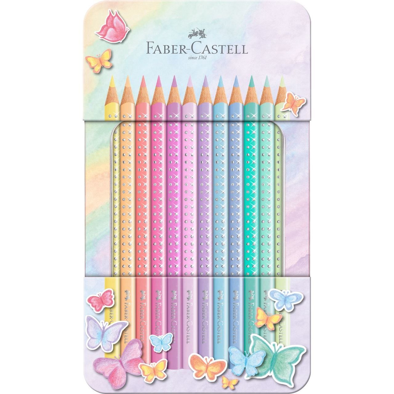 Faber-Castell Sparkle Pastel Colored Pencils - 12 Count