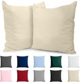 Dreamzie Kussensloop 65 x 65 Katoen Renforcé (set van 2) - Beige