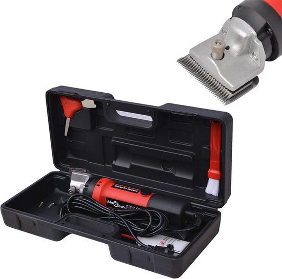 vidaXL - 6-delige paardentondeuseset - 550 W - Zwart