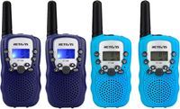 Retevis RT388 Radio portative pour enfants, cadeaux pour enfants, jouets adaptés aux enfants de 4 à 12 ans, avec verrouillage de sécurité pour enfants, idéal pour les aventures, le camping et la randonnée (deux ensembles)