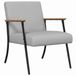 vidaXL Fauteuil Wolkgrijs Stof