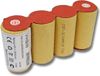 AccuCell NiMH-batterij - 3000 mAh (4,8 V) pour balai électrique nettoyeur domestique robots ménagers comme Kärcher ABS-K55, BF9900