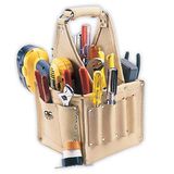 Custom LeatherCraft 526 Elektricien en Onderhoud Gereedschap Pouch, volnerf leer, 17-pocket