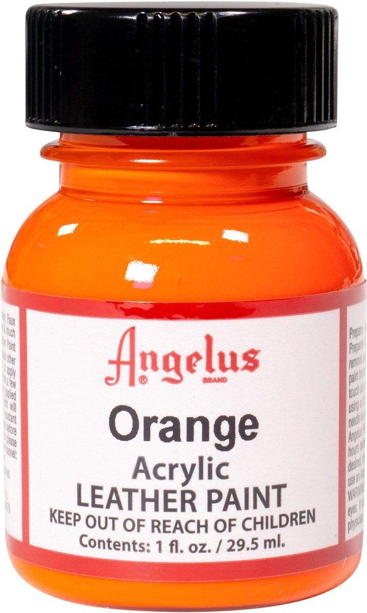 Angelus Leather Acrylic Paint - textielverf voor leren stoffen - acrylbasis - Orange - 29,5ml