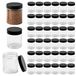 Lot de 36 boîtes de rangement transparentes avec couvercle