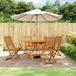 Maison Exclusive - Ensemble de salle à manger de jardin 5 pcs bois d'acacia solide