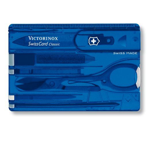 Victorinox SwissCard Classic - Blauw/Transparant