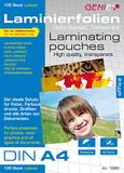 Genie Lamineerfolie DIN A4 (80 micron) 100 stuks