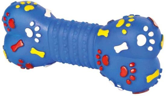 TRIXIE hondenspeelgoed platte bot 15 cm blauw, geel, rood