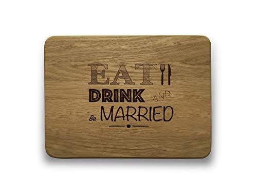 Engraved House Wedding Eiken Hout Snijplank