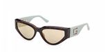 GU00292 Dark Havana Cat Eye Vrouwen Zonnebril