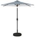 Parasol de jardin avec lampes LED et pied 2,3 x 2,3 m Polyester