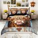 Highland Cow Dekbedovertrekset - King Size met 2 kussenslopen