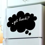Ambiance Sticker Schoolbordsticker - uitwisbare zelfklevende muurstickers - WOLK - 25x40cm
